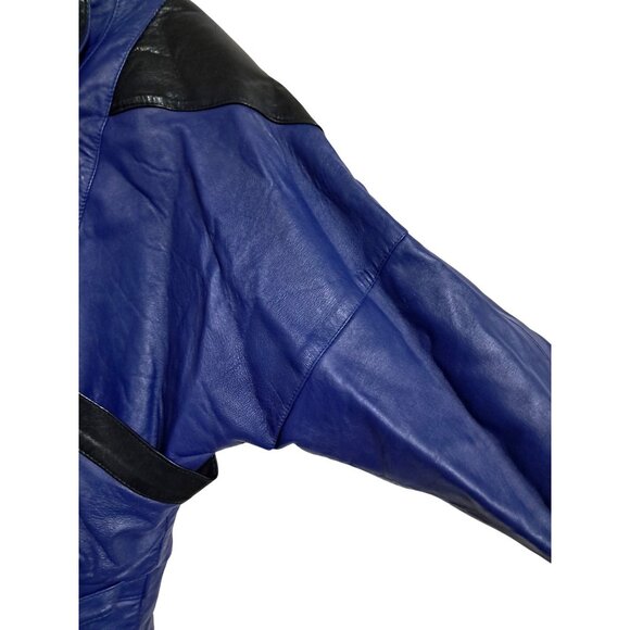 1995 Signed Geo Airbrushed Pegasus Fairy Leather Bomber Jacket Sz 10 Vintage - Picture 7 of 12